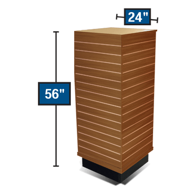 Ready-to-assemble Slatwall Display - Cube