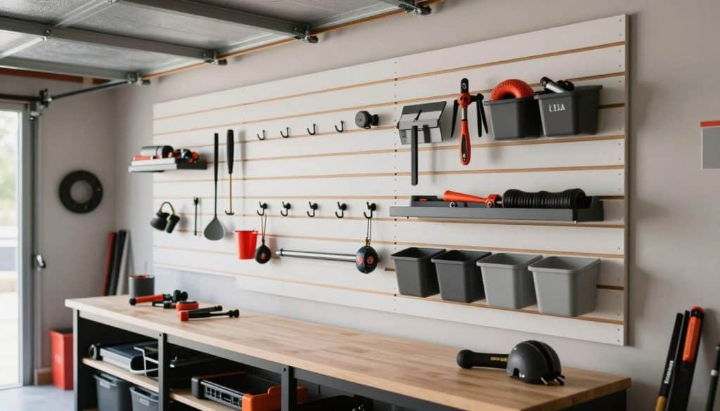 slatwall panels for garage walls - slat wall garage systems